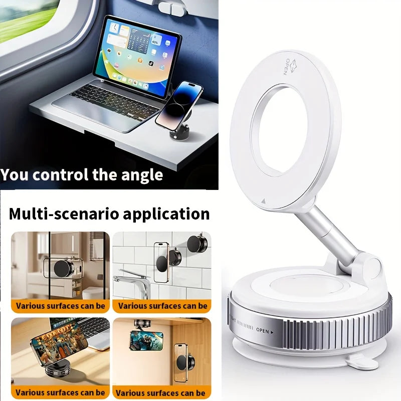 2026 Magnetic vacuum  car phone holder 360 adjustable mount