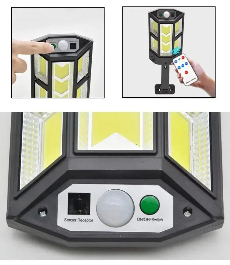 Powerful Solar Motion Light Outdoor Waterproof Garden Lamp