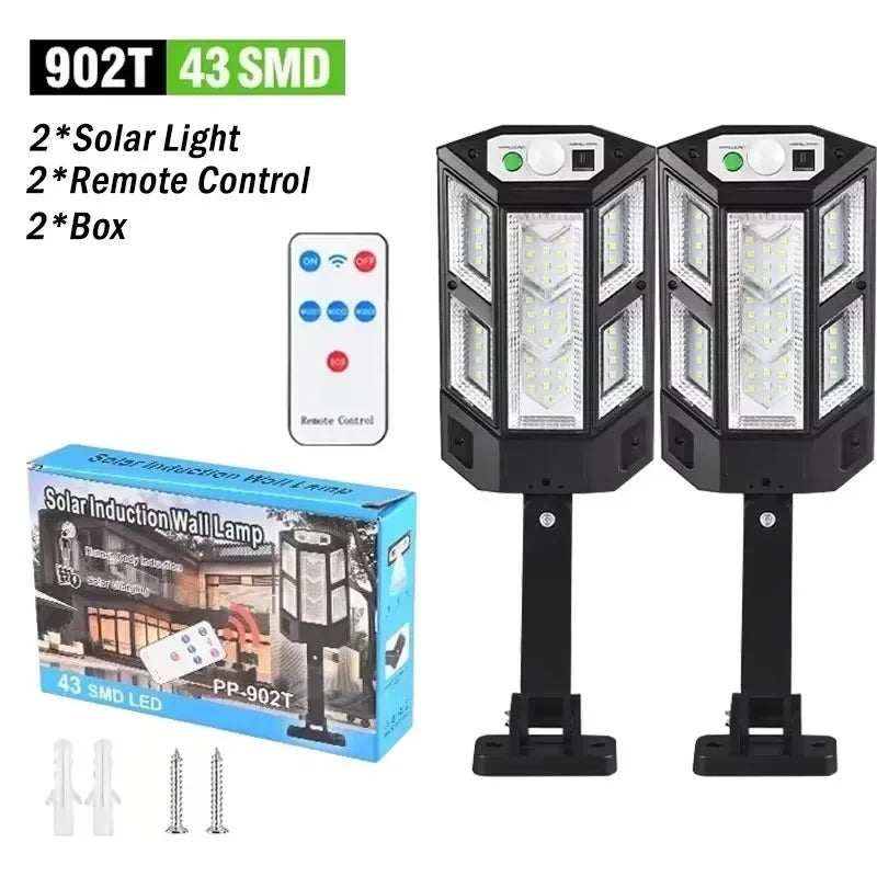 Powerful Solar Motion Light Outdoor Waterproof Garden Lamp