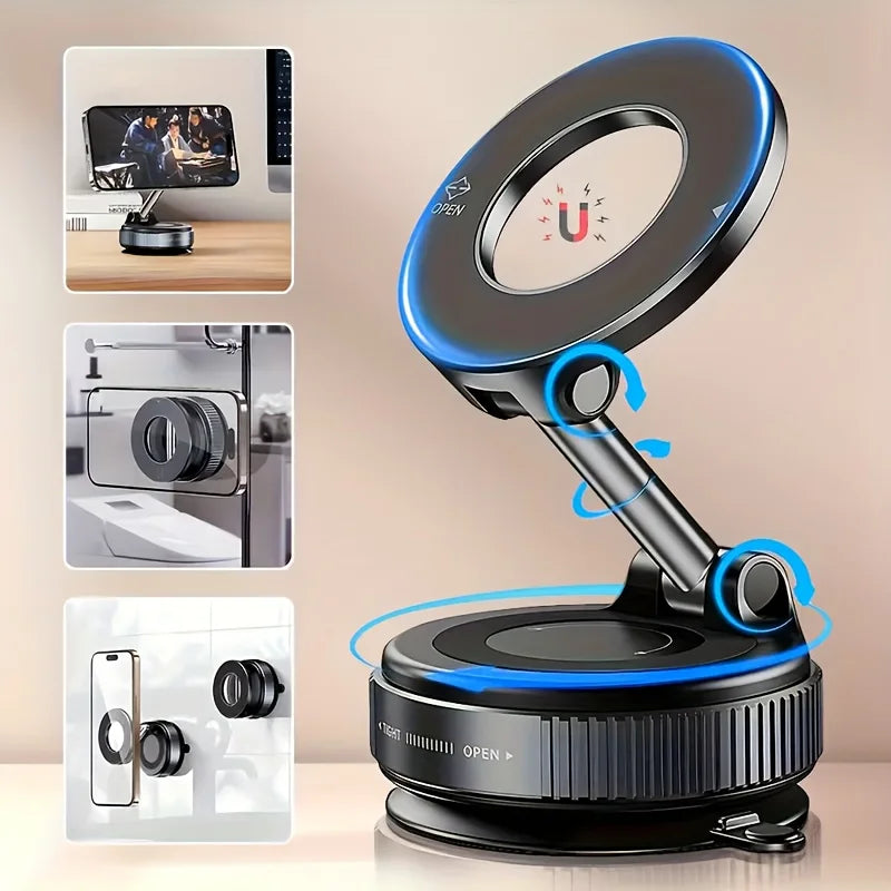 2026 Magnetic vacuum  car phone holder 360 adjustable mount